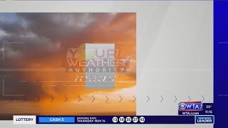 Thursday night weathercast [upl. by Airamahs889]