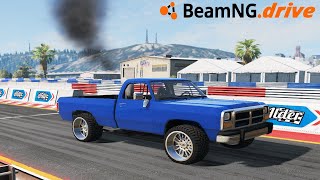 BeamNGdrive MP  1500HP FIRST GEN CUMMINS DRAG TRUCK IT RIPS [upl. by Amalie]