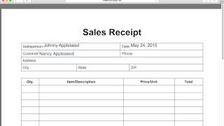 How to Write an Itemized Sales Receipt Form [upl. by Casimir]