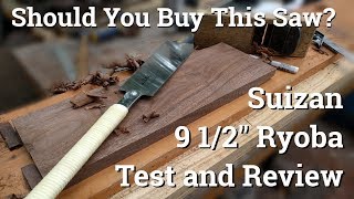 Suizan Ryoba Test and Review  Japanese Handsaw Review [upl. by Yerkovich]