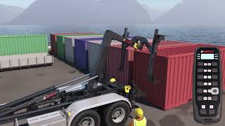 MULTILIFT COMMANDER ISO Container Handling Unit for hooklift Short version [upl. by Aehtorod]