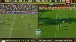 Argentinos Jrs 4  Independiente 3 Torneo Clausura 2010 [upl. by Milore]