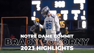 Brady Pokorny 2023 Highlights  5 ⭐️ Notre Dame Commit  7 Player in the Nation [upl. by Franklyn]