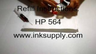 HP 564 Cartridge Refill InkSupplycom [upl. by Lucais41]