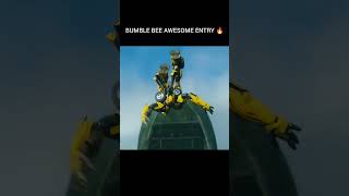 BUMBLE BEE AWESOME ENTRY EVER 🥶transformers bumblebee alien man movies superhero reels [upl. by Gregory]