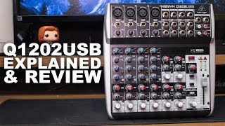 Behringer XENYX Q1202USB Mixer Review  Test  Explained [upl. by Abisia]