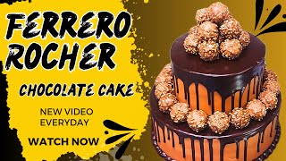 How to Make Ferrero Rocher Chocolate Cake  Nutella Mousse Cake  machanskitchen [upl. by Acul414]