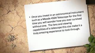 Outstanding Review About Meade 4504 Telescope [upl. by Htiderem]