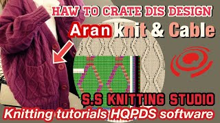 Aran knit kaise banay  haw to Aran knit  knitting tutorials hqpds  hqpds knitting hq👨🏻‍💻 [upl. by Alfons]