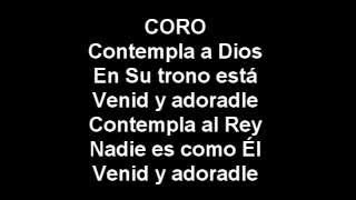 Contempla a Dios  karaoke [upl. by Neely]