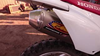 FMF Power Core 4 VS Stock CRF230F [upl. by Aneloc]