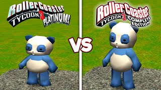 RollerCoaster Tycoon 3 Complete Edition VS Platinum Edition [upl. by Znarf]