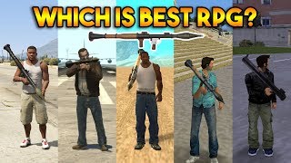 GTA  WHICH IS BEST RPG IN ALL GTA GTA 5 4 SA VC 3 2 1 [upl. by Ennalyrehc415]