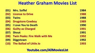 Heather Graham Movies List [upl. by Berner]