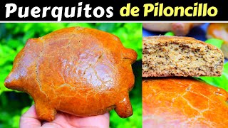 PUERQUITOSMarranitos de PILONCILLO🐷🐖PAN DULCE MEXICANO [upl. by Enaek]