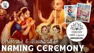 The naming ceremony of Krishna amp Balarama  Karthik month special  By HG Navadvipa Saci DD [upl. by Christiano833]