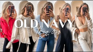 OLD NAVY CASUAL SPRING HAUL  2024 TRY ON [upl. by Bussy209]