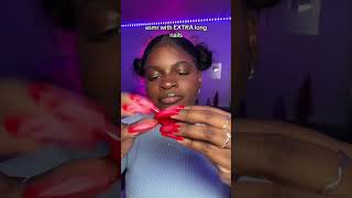 ASMR with EXTRA Long Nails 💅🏾 asmr shorts pressonnails [upl. by Amzaj]