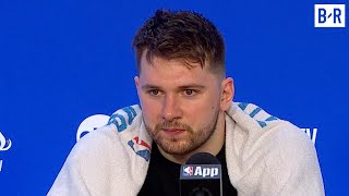 Luka Doncic on Mavs Blowout Loss to Celtics in Game 1 Gotta focus on the next game [upl. by Ettenirt]