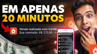 HOTMART COMO FAZER A PRIMEIRA VENDA EM 20 MINUTOS PELO CELULAR  Passo a Passo Dinheiro online [upl. by Akkina]