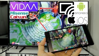 COMPARTIR PANTALLA DE CELULAR A SMART TV CON VIDAA OS  HISENSE VIDAA TV OS ANDROID IOS [upl. by Seniag]