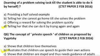 MCQS ON VYGOTSKYS THEORY  CHILD DEVELOPMENT AND PEDAGOGY  CTET TET AND OTHER TEACHING EXAMS [upl. by Peer32]