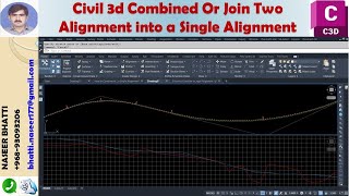 Civil 3d Combine Or Join Two Alignment into a Single Alignment [upl. by Guadalupe756]