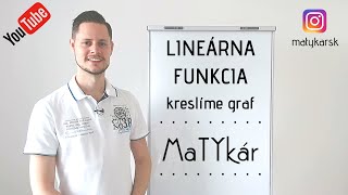 LINEÁRNA FUNKCIA  kreslíme jej graf [upl. by Apps561]