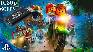 CHEAP HDMI USB 30 CARD RECORD PS4  LEGO Jurassic World  Gameplay [upl. by Ahsit]