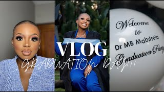 VLOG Medical school graduation My Graduation dayGraduation dinnerMpho Bubbly [upl. by Gratt]