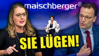 Jens Spahn BLAMIERT Sich Bei Maischberger Grünen Politikerin Glänzt [upl. by Wachtel26]