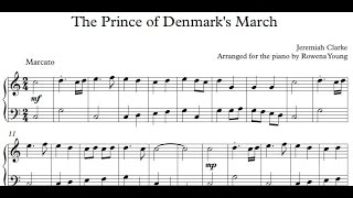 The Prince of Denmarks March Trumpet Voluntary Jeremiah Clarke  Piano arrangement [upl. by Dore978]