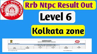 RRB NTPC Level 6 Kolkata zone resultstation master Kolkata zone cut offstation master Kolkata [upl. by Ailedroc]