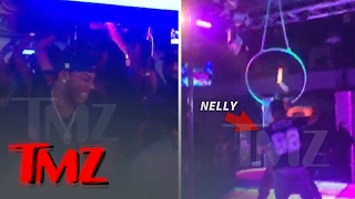 Nelly Makes it Rain in Dallas Strip Club  Shake Ya Tailfeather  TMZ [upl. by Ynamreg]