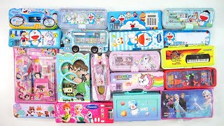 New collection of pencil box Unicorn doreamon stationery and more [upl. by Sussna369]