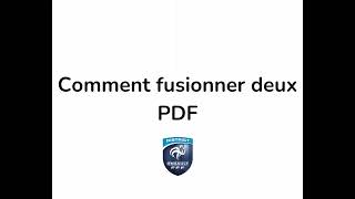 TUTO  Comment FUSIONNER PLUSIEURS PDF [upl. by Duomham]