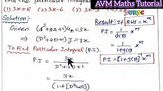 ODE  particular Integral  Complementary function  2nd order DE  tnset2024  TNSET Maths [upl. by Yerdna]