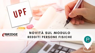 Novità modulo UNICO redditi persone fisiche [upl. by Woo]