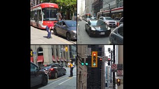 Compilation of Drivers Violating King St Rules for Unauthorized Vehicles IS DRIVING THE TTC CRAZY [upl. by Bethina877]