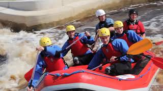 Tees Barrage International White Water Centre White Water Rafting [upl. by Kubetz]