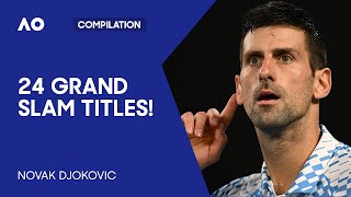 24 Minutes of Novak Djokovic Dominating  Australian Open [upl. by Lewak763]