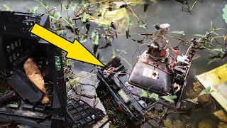 Found broken Old TV in The lake  How To Repair or Fix Old TV Restore Old television [upl. by Nicolas]