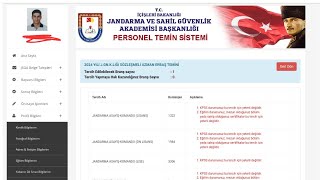 JANDARMA UZMAN ERBAŞ BAŞVURU NASIL YAPILIR BAŞVURU EKRANI [upl. by Gide]