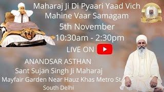 051124Live🔴 Maharaj ji Di pyaari Yaad Vich Mahine Vaar Samagam [upl. by Rebel]