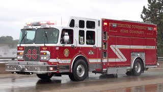 Tinicum Township Fire Company Rescue 48 amp Crozer EMS MICU 81 Responding [upl. by Ettezel]