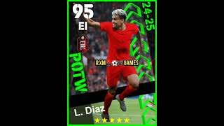 Lucho diaz potw efootballmobile efootball fifa fc24 eafcmobile24 luchodiaz videogames [upl. by Akkeber]