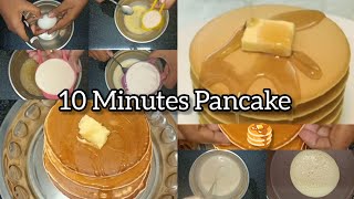 Easy pancake recipe  How to make pancakes at home [upl. by Trahern]