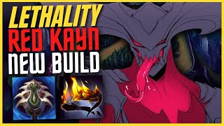 SEASON 14 LETHALITY RED KAYN NEW BUILD PATH  League of Legends [upl. by Sibby]