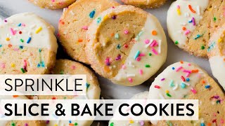 Sprinkle Slice amp Bake Cookies  Sallys Baking Recipes [upl. by Trinee]