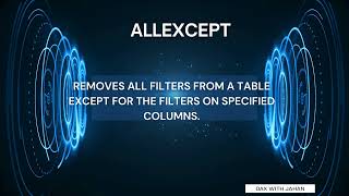 Allexcept Dax Power bi [upl. by Burchett]